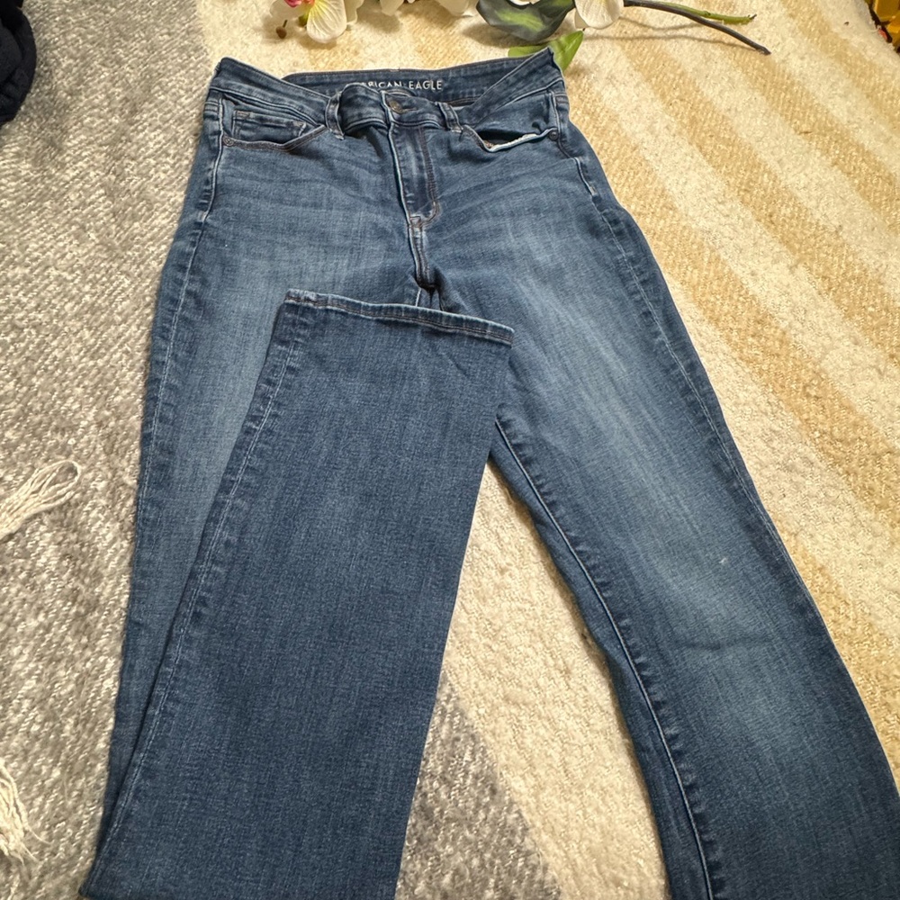 American Eagle Outfitters Straight Leg Blue Jeans